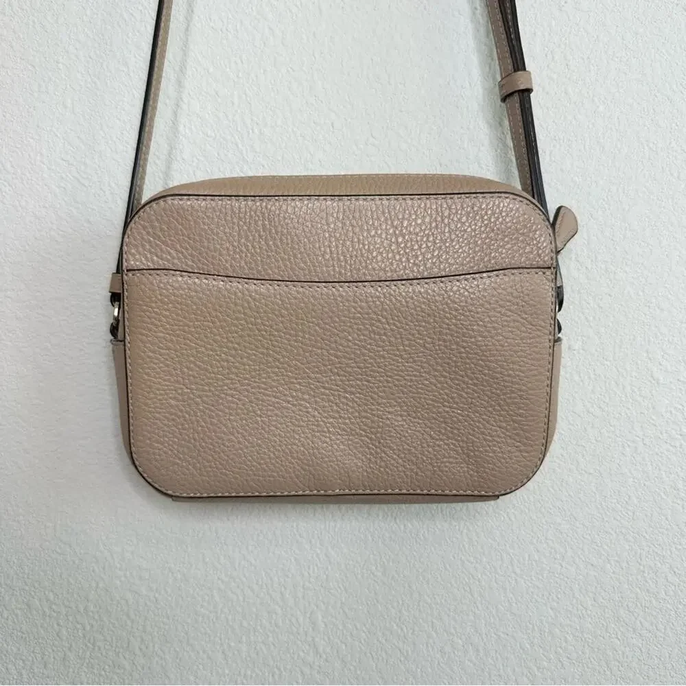 Coach Taupe Leather Crossbody Bag - Picture 2 of 7